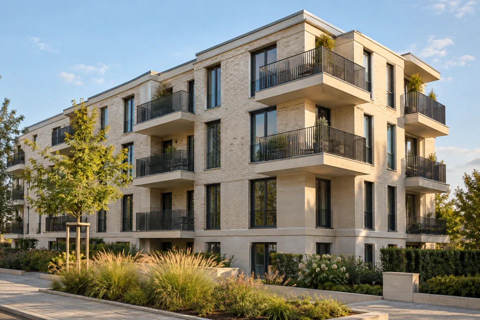 KI-generiert: Illustratives Immobilienmotiv